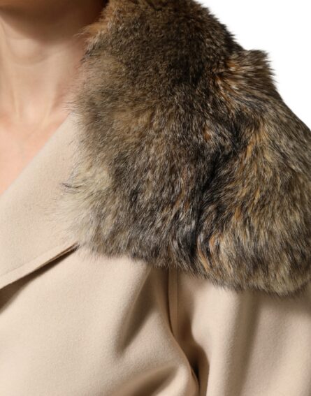 Brown Fur Shoulder Collar Neck Wrap Scarf - Image 6