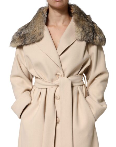 Brown Fur Shoulder Collar Neck Wrap Scarf - Image 7