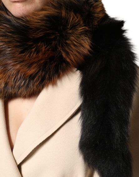Brown Red Fox Fur Neck Warmer Winter Scarf - Image 6