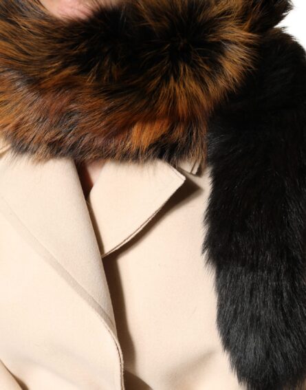 Brown Red Fox Fur Neck Warmer Winter Scarf - Image 5