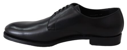 Black Leather SARTORIA Hand Made Shoes - Image 6