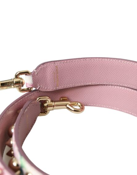 Pink Floral Handbag Accessory Shoulder Strap - Image 4