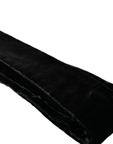 Black Viscose Wide Waist Women Belt - Image 3