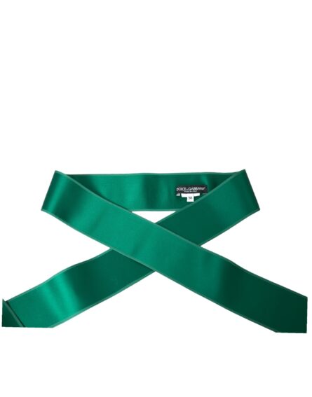 Green Silk Satin Waist Women Belt - Image 3