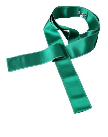 Green Silk Satin Waist Women Belt - Image 4