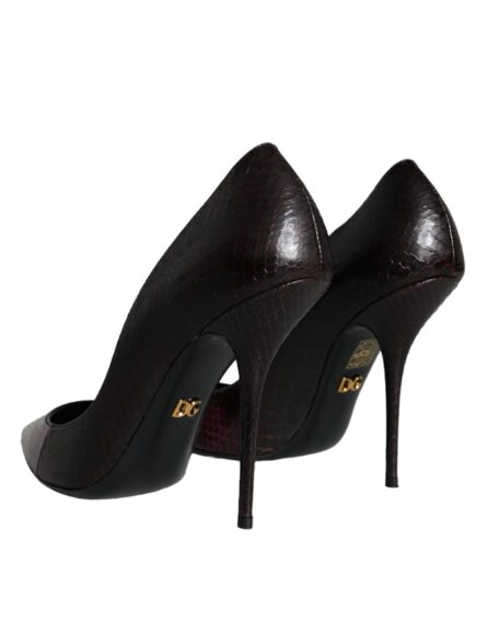 Multicolor Exotic Leather Heels Pumps Shoes - Image 3