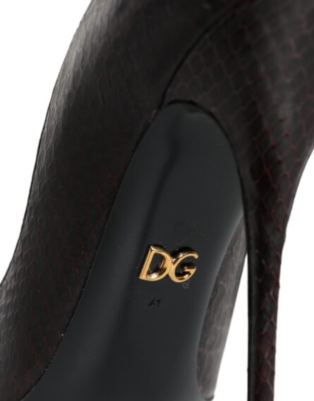 Multicolor Exotic Leather Heels Pumps Shoes - Image 4