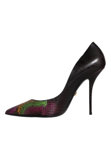 Multicolor Exotic Leather Heels Pumps Shoes - Image 7