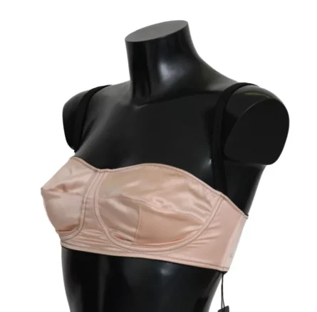 Black Straps Pink Balconcino Bra - Image 3