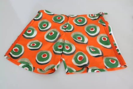 Orange Cupcake Beachwear Shorts Swimwear - Image 3