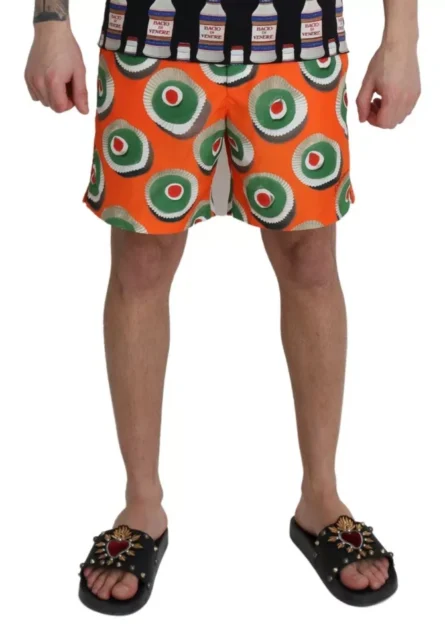 Orange Cupcake Beachwear Shorts Swimwear - Image 4