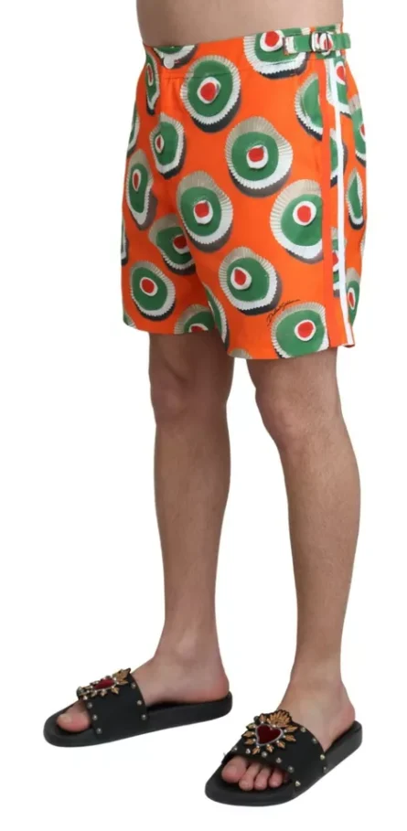 Orange Cupcake Beachwear Shorts Swimwear - Image 5