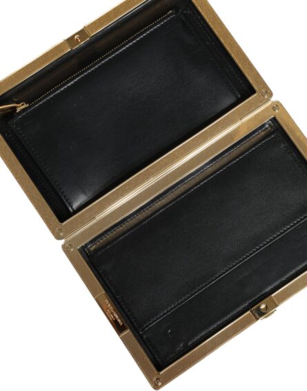 Multicolor Floral Gold Frame Clutch Evening Purse Bag - Image 6