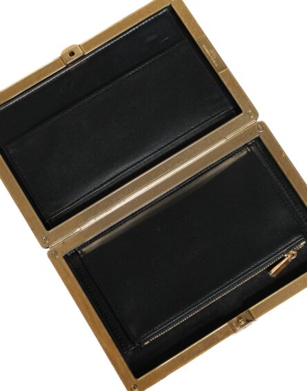 Red Velvet Gold Frame Clutch Evening Party Purse Bag - Image 6