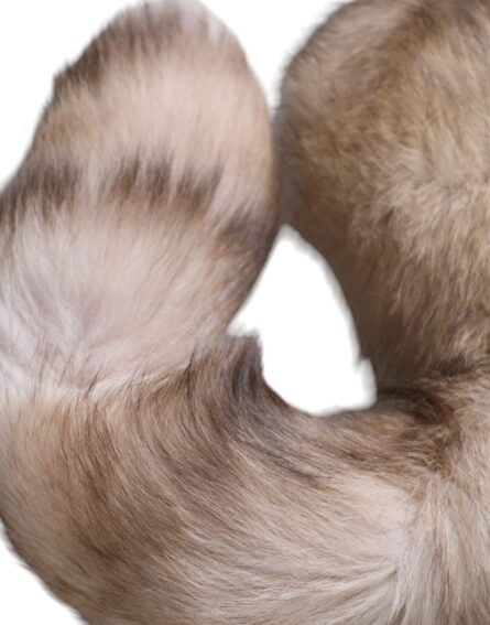 Brown Frost Fox Fur Neck Warmer Winter Scarf - Image 3