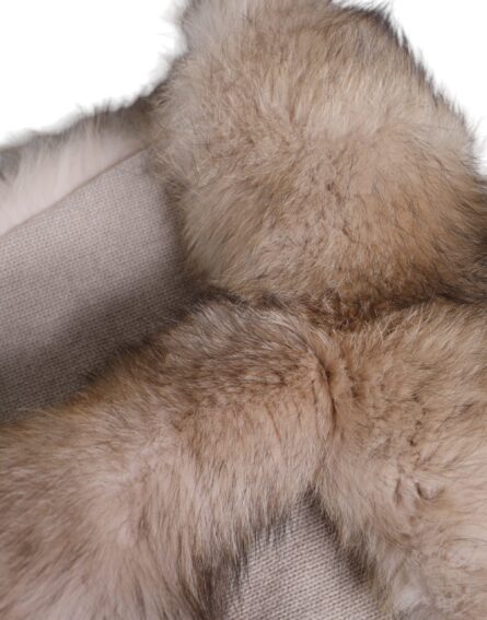 Brown Frost Fox Fur Neck Warmer Winter Scarf - Image 5