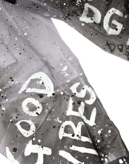 White See Through Logo Cropped Cargo Pants - Image 5
