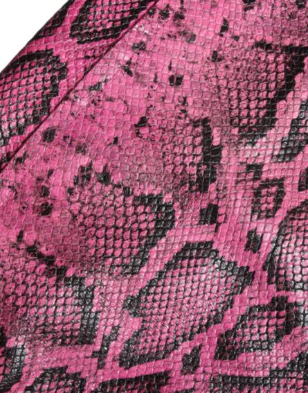 Pink Leather High Waist Hot Pants Shorts - Image 6