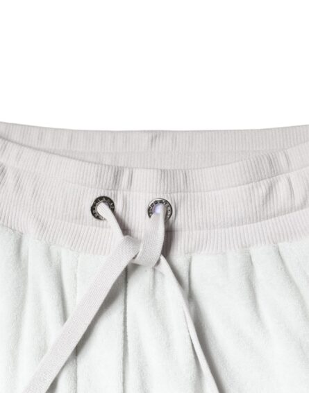 White Nylon Jogger Sweatpants Pants - Image 6