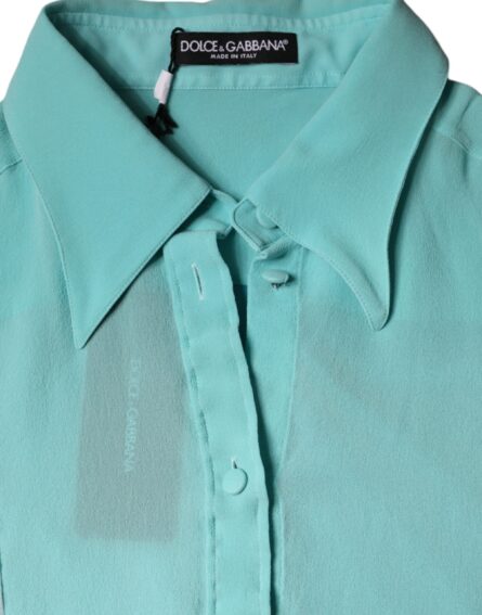 Multicolor Long Sleeve Button Blouse Top - Image 6