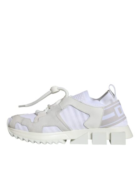White Mesh Sorrento Trekking Sneakers Shoes - Image 8