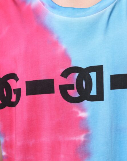 Multicolor Tie Dye Cotton Sleeveless T-shirt - Image 7