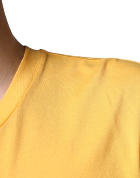 Yellow Secret Graden Floral Cotton Crew Neck T-shirt - Image 6