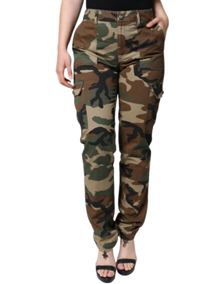 Multicolor Camouflage Cargo Pants - Image 2