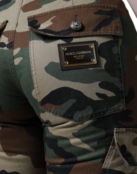 Multicolor Camouflage Cargo Pants - Image 5