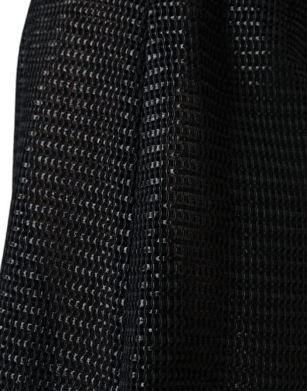 Black Viscose High Waist Pencil Cut Skirt - Image 5