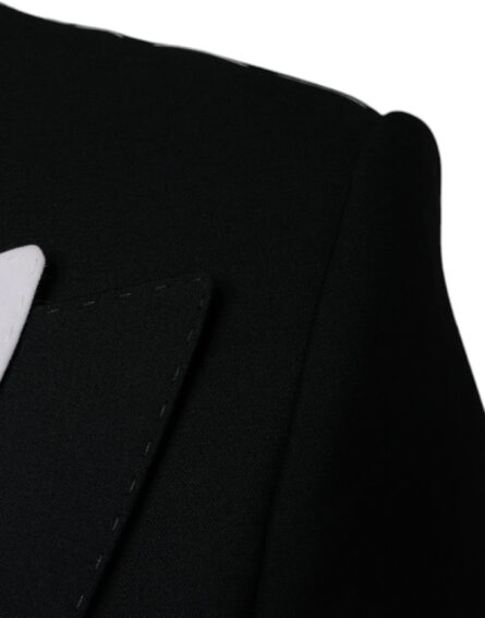 Black White Single Breasted Dress Blazer - Image 6