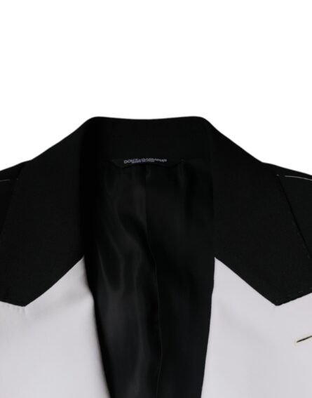 Black White Single Breasted Dress Blazer - Image 7
