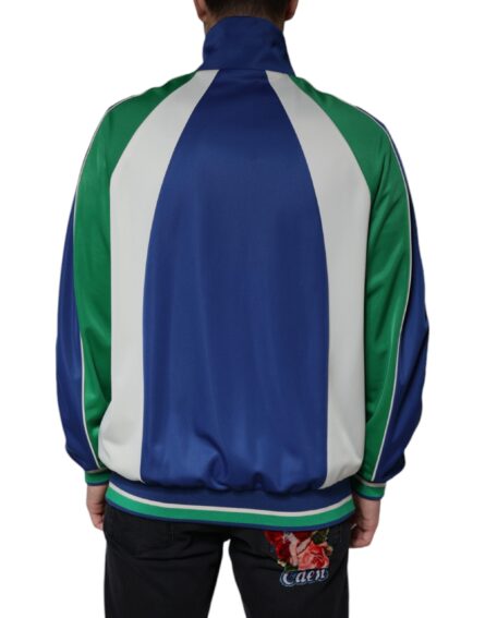 Multicolor Polyester Full Zip Bomber Jacket - Image 4