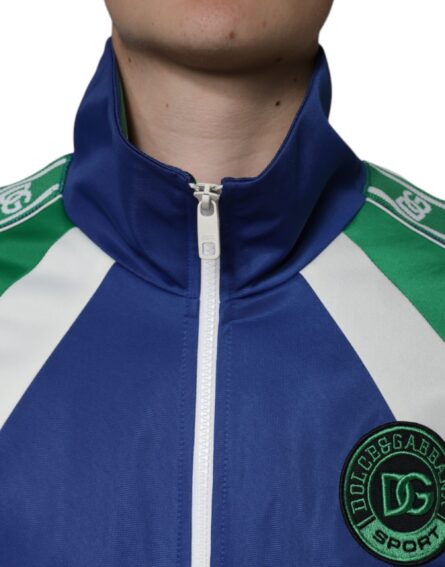 Multicolor Polyester Full Zip Bomber Jacket - Image 5