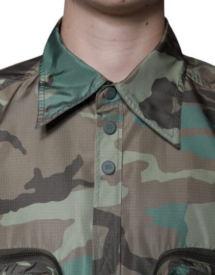 Multicolor Camouflage Button Down Shirt - Image 5