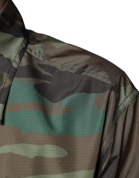 Multicolor Camouflage Button Down Shirt - Image 6