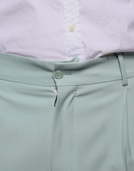 Mint Green Cotton Dress Pants - Image 5