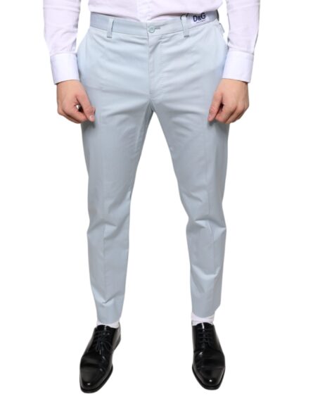 Light Blue Cotton Dress Pants - Image 2