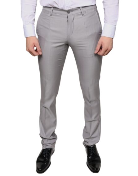 Light Gray Wool Dress Pants - Image 2