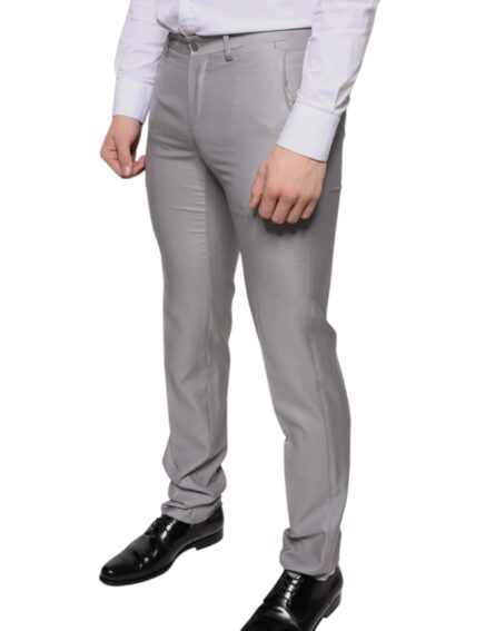 Light Gray Wool Dress Pants - Image 3