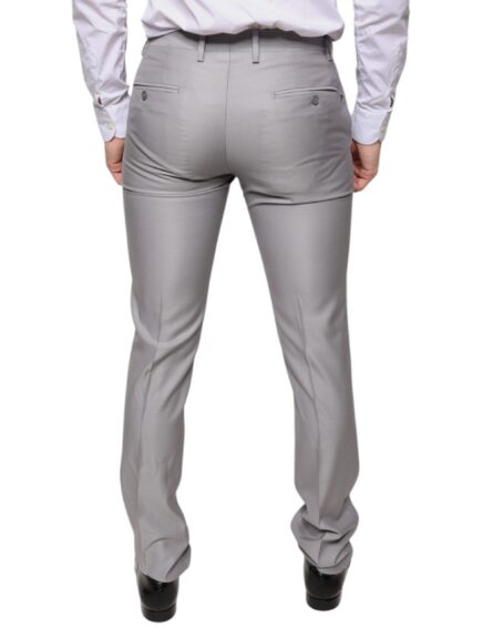Light Gray Wool Dress Pants - Image 4
