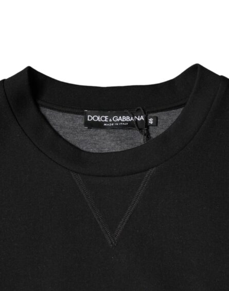 Black Logo Print CrewNeck Sweatshirt Sweater - Image 7