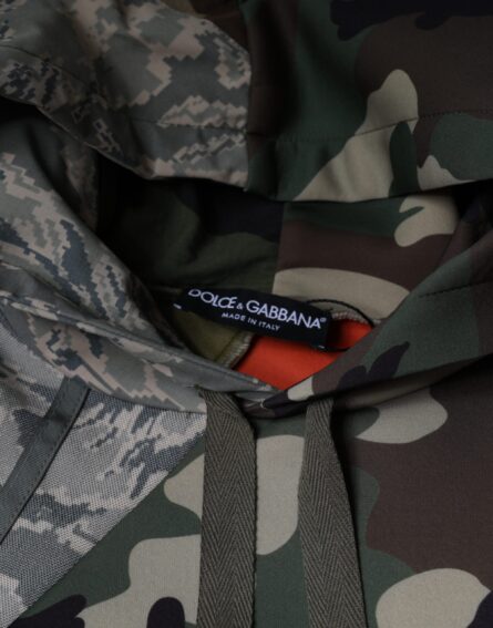 Multicolor Camouflage Hooded Sweatshirt Sweater - Image 7