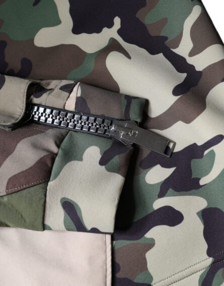Multicolor Camouflage Hooded Sweatshirt Sweater - Image 8