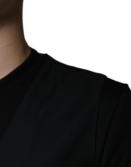 Black Wool Waistcoat Dress Formal Vest - Image 6
