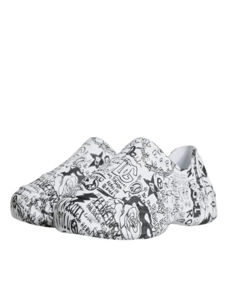 White Black Graffiti Daymaster Sneakers Shoes - Image 3
