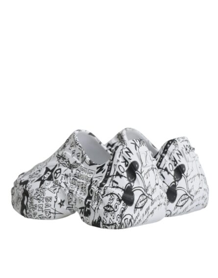 White Black Graffiti Daymaster Sneakers Shoes - Image 4
