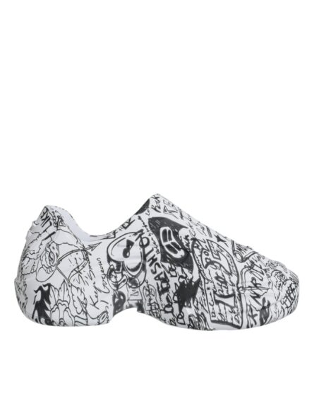 White Black Graffiti Daymaster Sneakers Shoes - Image 6
