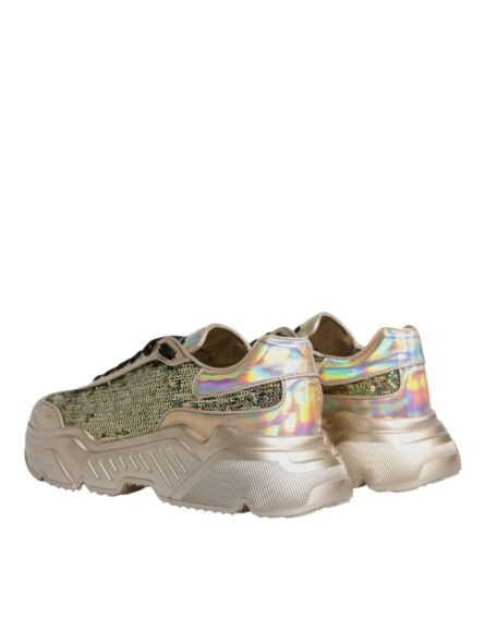 Gold Sequin Iridiscent Daymaster Sneakers Shoes - Image 4