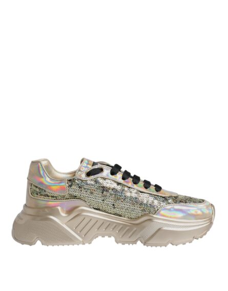 Gold Sequin Iridiscent Daymaster Sneakers Shoes - Image 6